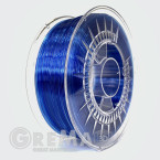 Devil Design  PET-G филамент 1.75 мм, 1 кг (2.0 lbs) - супер синьо прозрачно